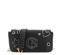 CAFèNOIR - Bolso De Hombro Con Solapa, Remaches Y Tachuelas, Para Mujer, Color Negro, Talla Talla Única