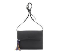 CAFèNOIR - Bolso De Hombro Efecto Saffiano Con Charms Multicolores, Para Mujer, Color Negro, Talla Talla Única
