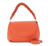 CAFèNOIR - Bolso De Mano Con Solapa Efecto Piel Granulada Y Asa Tejida, Para Mujer, Color Rojo, Talla Talla Única