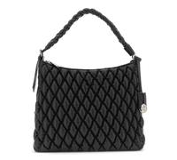 CAFèNOIR - Bolso Efecto Napa Con Asa Trenzada Y Charm Con Logotipo, Para Mujer, Color Negro, Talla Talla Única