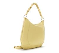 CAFèNOIR - Bolso Efecto Piel Granulada Con Asa Tejida, Para Mujer, Color Amarillo, Talla Talla Única