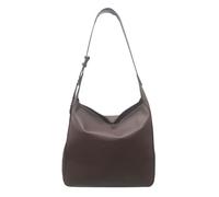 CafèNoir Bolso mujer Bolso suave sin forro con Lettering Marrón Bolso de hombro