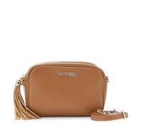 CafèNoir - Bolso de piel martillada con borla, para mujer, talla única, cuero, Talla única