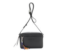 CAFèNOIR - Bolso Para Cámara Efecto Piel Saffiano Con Charms Multicolores, Para Mujer, Color Negro, Talla Talla Única