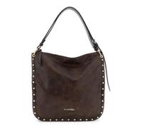 CafèNoir - Bolsa blanda efecto nublado con ribete y remaches, para mujer, color t.moro, talla única, T.moro, Talla única
