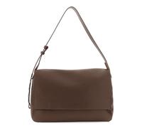 CAFèNOIR - Bolso Suave Sin Forro Con Solapa De Piel Sintética, Para Mujer, Color Marrón, Talla Talla Única