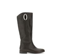 CafèNoir - Botas de piel con accesorio dorado, para mujer, color T.moro, T Moro, 37 EU