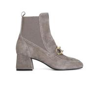 CafèNoir - Botín de ante con elástico y accesorio, para mujer, color topo, topo, 38 EU