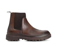 CAFèNOIR - Botín De Piel Para Hombre Con Bandas Elásticas, Para Hombre, Color Marrón, Talla 42