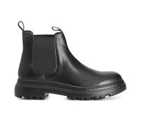 CAFèNOIR - Botín De Piel Para Hombre Con Bandas Elásticas, Para Hombre, Color Negro, Talla 40