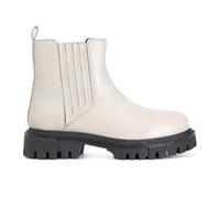 CAFèNOIR - Botín De Piel Para Mujer Con Elástico, Para Mujer, Color Blanco, Talla 37