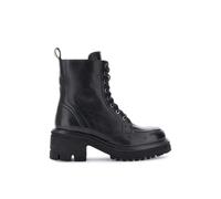 CafèNoir - Botines de piel con cordones para mujer, Negro , 37 EU