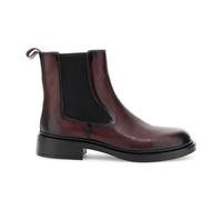 CAFèNOIR - Botines de piel con elástico, para mujer, burdeos, 38 EU