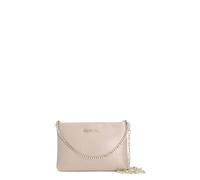 CAFèNOIR - Clutch De Piel Martillada Con Doble Correa De Cadena, Para Mujer, Color Beige, Talla Talla Única
