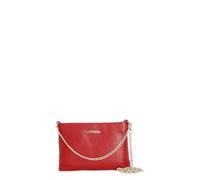 CAFèNOIR - Clutch De Piel Martillada Con Doble Correa De Cadena, Para Mujer, Color Rojo, Talla Talla Única