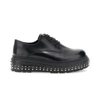 CAFèNOIR - Derby con Efecto Cuero Cepillado, para Mujer, Color Negro, Talla 36