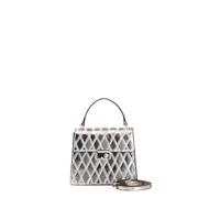 CAFèNOIR - Mini Bolso De Patchwork Con Diamantes Y Accesorio De Pedrería, Para Mujer, Color Gris, Talla Talla Única