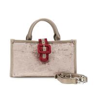 CAFèNOIR - Mini Bolso De Terciopelo Con Detalles De Piel Sintética, Para Mujer, Color Marrón, Cortar Talla Única