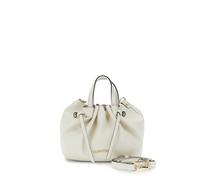 CAFèNOIR - Mini Bolso Tote Con Estampado De Volantes Y Correa De Hombro Extraíble, Para Mujer, Color Blanco, Talla Talla Única