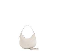 CafèNoir - Minibag efecto Puffy con enganche bandolera y hebilla con brillantes, para mujer, talla única, blanco perla (ral 1013), Talla única