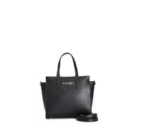 CafèNoir - Minibag efecto Puffy con enganche bandolera y hebilla con pedrería, correa extraíble, para mujer, talla única, Negro , Talla única