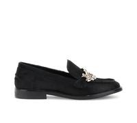CAFèNOIR - Mocasines con Pinza De Piel Efecto Pony, para Mujer, Color Negro, Talla 37