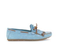CAFèNOIR - Mocasines De Ante con Flecos, para Mujer, Color Azul, Talla 40