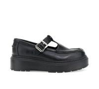 CAFèNOIR - Mocasines Mary Jane con Hebilla De Piel Sintética, para Mujer, Color Negro, Talla 38