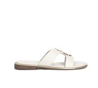 CAFèNOIR - Regleta de piel con accesorio, para mujer, Hueso, 36 EU