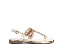 CafèNoir - Sandalias de mujer con aplicaciones de libélula, Multi Coral, 40 EU