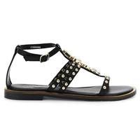 CAFèNOIR - Sandalias De Piel Napa Con Accesorio, Para Mujer, Color Negro, Talla 38