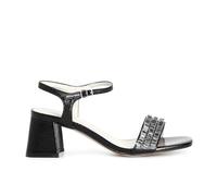CafèNoir - Sandalias Gilda con pedrería para mujer, Negro , 37 EU