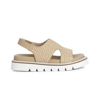 CafèNoir - Sandalias trenzadas para mujer, color crudo, blanco perla (ral 1013), 39 EU