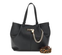 CafèNoir - Shopping efecto piel grano grueso, para mujer, talla única, Negro , Talla única