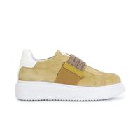 Cafe Noir - Zapatillas de ante con banda de pedrería - C1DE5015, amarillo, 39 EU