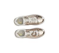 CAFèNOIR Zapatillas Accesorios Palanca y Ponga Laminta Oro Rosa Strass Delante Zapato Mujer Calzado Casual Deportivo Verano, Platino, 36 EU
