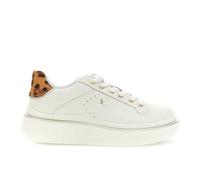 CAFèNOIR - Zapatillas de piel de caballo moteado para mujer, color crema moteado, Crema Moteada, 35 EU