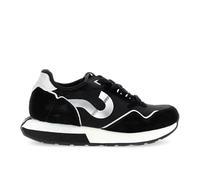 CAFèNOIR - Zapatillas De Running De Terciopelo con Inserciones De Ante, para Mujer, Color Negro, Talla 41