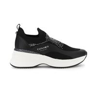 CAFèNOIR - Zapatillas De Running Sin Cordones En Tejido Elástico Y Pedrería, para Mujer, Color Negro, Talla 39