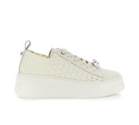 CAFèNOIR - Zapatillas Deportivas En Piel Revestida Y Grosgrain Tejido Off Blanco, para Mujer, Color Blanco, Talla 39