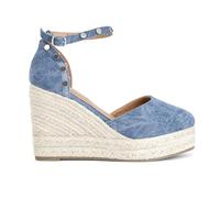 CAFèNOIR - Zapatos De Lona Con Tachuelas, Para Mujer, Color Azul, Talla 36