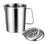 Cafes Essential - Jarra de medición con tapa de bloqueo, 500 ml, 1000 ml, 1500 ml, 2000 ml, opción de materiales de acero inoxidable antioxidante, equipo de medición para entusiastas del café con
