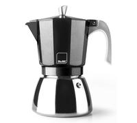 Cafetera Aluminio Fundido Ibili Elba 0,3L Inox base 11cm negra resistente