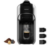 Cecotec Cafetera Cápsulas Express FreeStyle Compact. 1450W, ThermoBlock, 19 Bares, Apta para Café Molido, Dolce Gusto y Nespresso, Diseño Elegante y Compacto, Depósito 600ml, Apagado automático