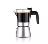 Cafetera BRA acero inoxidable y vidrio 0,5 L 10 tazas color plateado