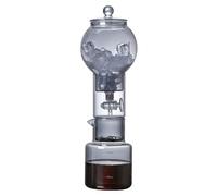 Cafetera con gotero for preparación en frío, cafetera de vidrio de 600 ml con gotero de velocidad ajustable, torre de goteo for preparación en frío, máquina de café con extracción en frío tipo goteo(C