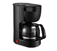 Cafetera con horario programable de 24 horas, duración de 2 horas para mantener el calor y protocolo de apagado automático (es negra)