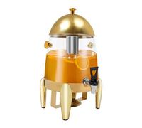 Cafetera de 12 litros y dispensador de Bebidas Calientes con Soporte para Combustible y Placa calefactora eléctrica, dispensador de Bebidas de Acero Inoxidable de 3,2 galones para Bebidas FR