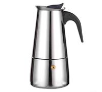 Cafetera de acero inoxidable con mango aislado de calor, para varios métodos de cocción, solución segura y de preparación (300 ml)