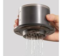 Cafetera de acero inoxidable, diseño de 13 agujeros para una salida precisa de agua y distribución uniforme, ideal para preparar café por goteo a mano